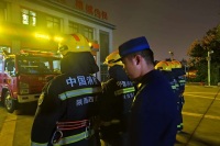 西咸新区消防救援支队昆明池小型站组织开展夜间紧急拉动