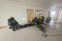 西咸新区消防救援支队开展高层建筑灭火救援作战效能测试