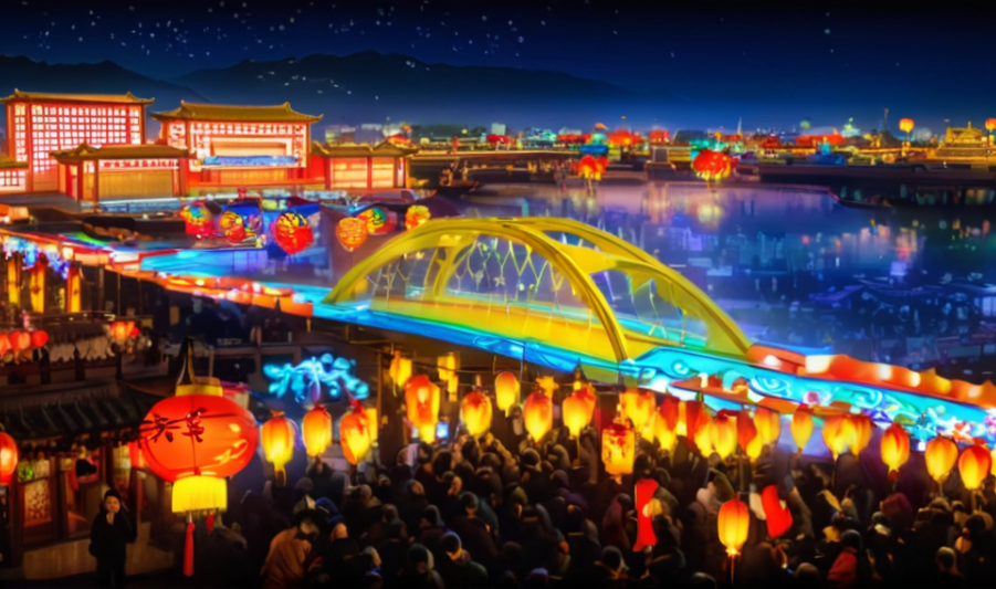 【网络中国节·元宵】用AI“魔法”点亮西咸新区的元宵夜