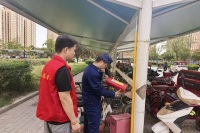 西咸新区消防救援支队联合志愿者开展消防安全宣传活动