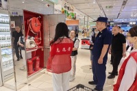 西咸新区消防救援支队开展辖区商铺消防安全隐患排查工作