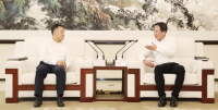 杨仁华会见中国西电集团党委书记、董事长丁小林