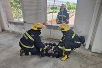 西咸新区消防救援支队组织开展专项体技能训练