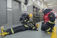 西咸新区消防救援支队开展冬季大练兵第二次全员达标考核