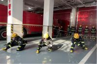 西咸新区消防救援支队瀛洲一街消防救援站组织开展作战训练安全技能训练