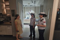 西咸新区消防救援支队泾河大队开展消防安全夜查专项行动