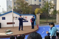 西咸新区消防救援支队原点小型站深入嘉悦翠缇幼儿园开展应急疏散演练